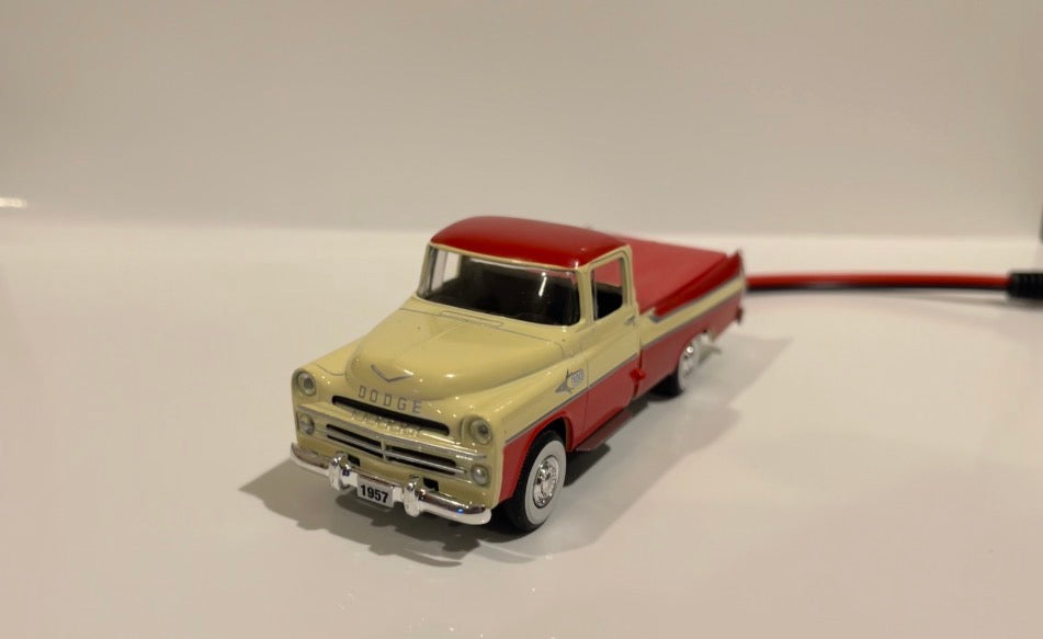1/48 Scale Cream/Red Dodge Sweptside