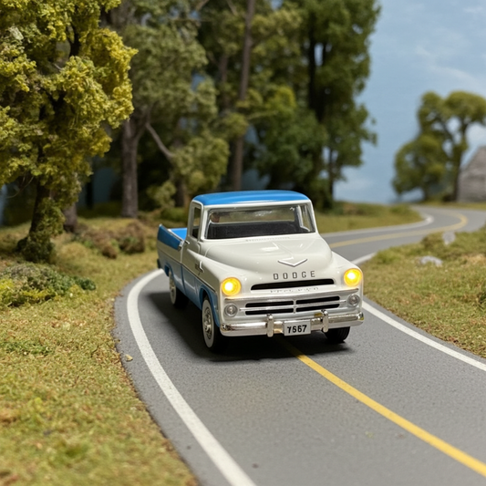 1/48 Scale Blue/White Dodge Sweptside