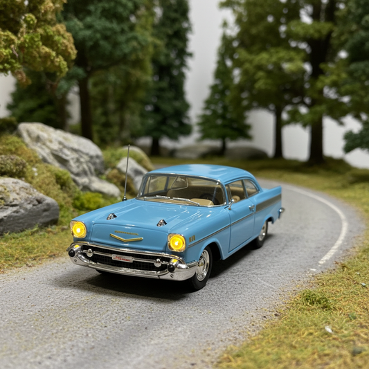 1/40 Scale Blue 1957 Chevrolet Bel Air
