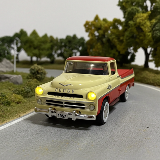 1/48 Scale Cream/Red Dodge Sweptside