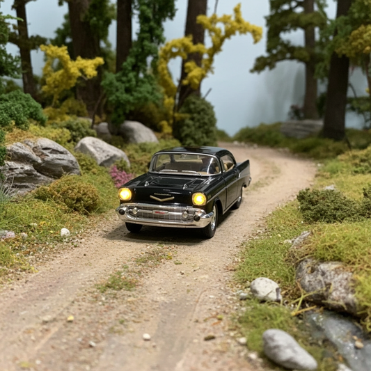 1/40 Scale Black Chevrolet Bel Air
